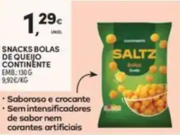 Continente Bom dia Snacks bolas de queijo continente promoção
