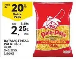 Continente Bom dia Batatas fritas pála-pala palha promoção