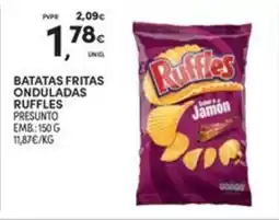Continente Bom dia Batatas fritas onduladas ruffles presunto promoção