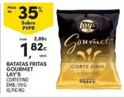 Continente Bom dia Batatas fritas gourmet lay's corte fino promoção