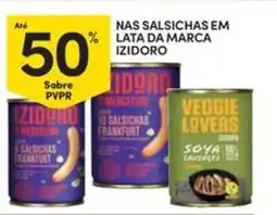 Continente Bom dia Nas salsichas em lata da marca izidoro promoção