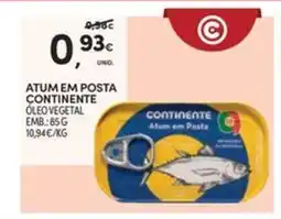 Continente Bom dia Atum em posta continente óleo vegetal promoção