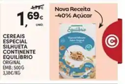 Continente Bom dia Cereais especial silhueta continente equilibrio original promoção