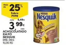 Continente Bom dia Achocolatado empo nesquik promoção