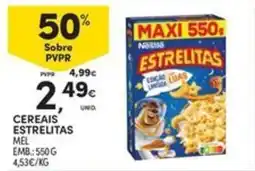 Continente Bom dia Cereais estrelitas mel promoção