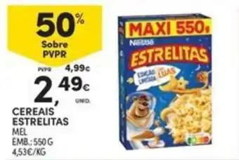 Continente Bom dia Cereais estrelitas mel promoção