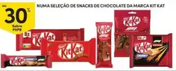 Continente Bom dia Numa seleção de snacks de chocolate da marca kit kat promoção
