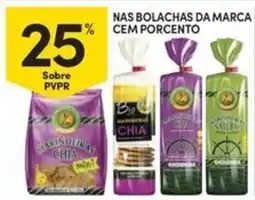 Continente Bom dia Nas bolachas da marca cem porcento promoção