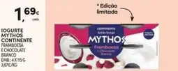 Continente Bom dia Iogurte mythos continente framboesa echocolate branco promoção