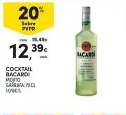 Continente Bom dia Cocktail bacardi mojito garrafa promoção