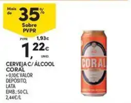 Continente Bom dia Cerveja C/álcool coral promoção