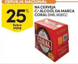 Continente Bom dia Na cerveja C/alcool da marca coral promoção