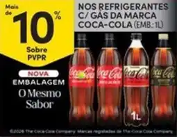 Continente Bom dia Nos refrigerantes C/gas da marca coca-cola promoção