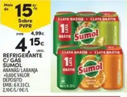 Continente Bom dia Refrigerante C/gas sumol ananas laranja promoção