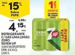 Continente Bom dia Refrigerante C/gas lima limão zero seven up promoção