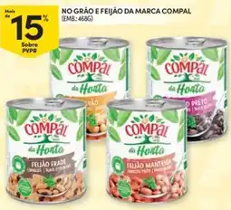 Continente Bom dia No grão e feijão da marca compal promoção