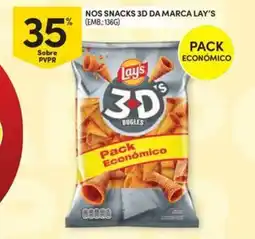 Continente Bom dia Nos snacks 3d da marca lay's promoção