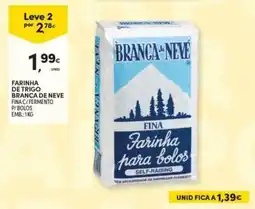 Continente Bom dia Farinha de trigo branca de neve fina C/fermento P/bolos promoção