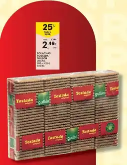 Continente Bom dia Bolachas tostada gullon original promoção
