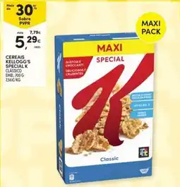 Continente Bom dia Cereais kellogg's special K clássico promoção