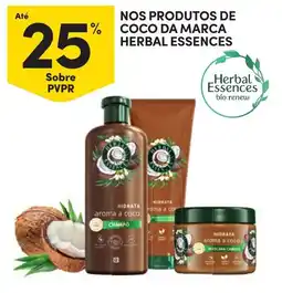 Continente nos produtos de coco da marca herbal essences promoção
