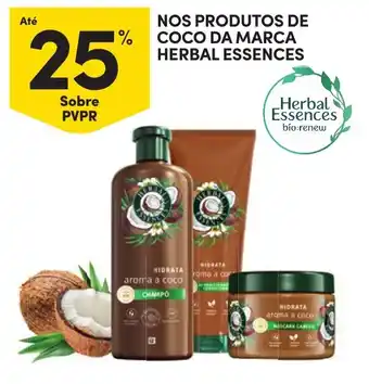 Nos produtos de coco da marca herbal essences