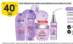 Continente Nos produtos hidra hialurónico da marca elvive promoção