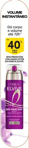 Continente L'oreal paris elvive big hair day spray voluminizador promoção