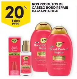 Continente Nos produtos de cabelo bond repair da marca ogx promoção