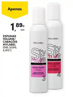 Continente espumas volume/caracois mylabel promoção