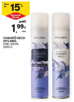 Continente Champô seco mylabel promoção
