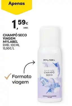 Continente Champô seco viagem mylabel promoção
