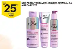 Continente nos produtos glycolic gloss premium da marca elvive promoção