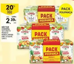 Continente Bom dia Nectar compal tutti frutti pessego manga laranja promoção