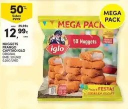 Continente Bom dia Nuggets frango capitão iglo original promoção