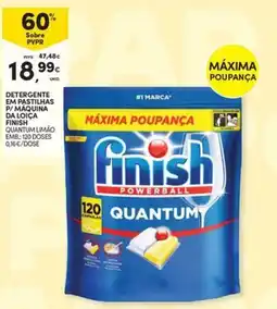 Continente Bom dia Detergente em pastilhas P/máquina da loiça finish promoção