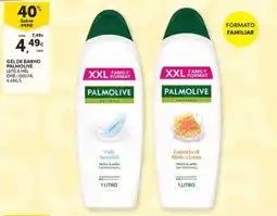 Continente Bom dia Gel de banho palmolive leite & mel promoção