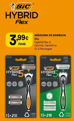 Intermarché Máquina de barbear bic hybrid flex 5 normal, sensitive promoção