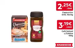Amanhecer Amanhecer cappuccino promoção