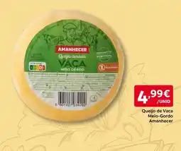 Amanhecer Queijo de Vaca Meio-Gordo Amanhecer promoção