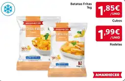 Amanhecer Batata frita amanecer cubos promoção