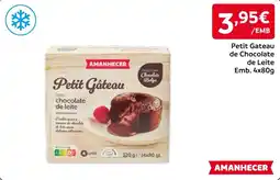 Amanhecer Petit Gâteau com chocolate de leite promoção