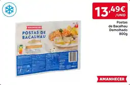 Amanhecer Postas de bacalhau demolhado promoção