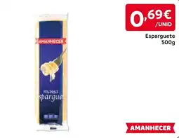 Amanhecer Amanhecer massa esparguete promoção