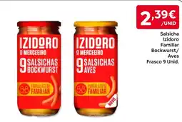 Amanhecer Izidoro salsichas bockwurst promoção