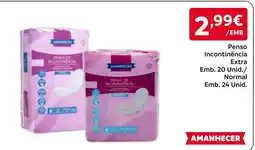 Amanhecer Penso de incontinência amanhecer promoção