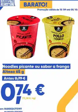 Casa Cheia Noodles picante ou sabor a frango Alteza promoção