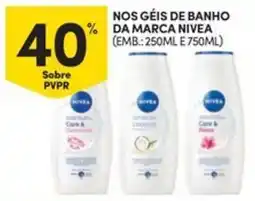 Continente Bom dia Nos géis de banho da marca nivea promoção