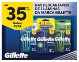 Continente Bom dia Nas descartáveis de 3 laminas da marca gillette promoção