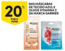 Continente Bom dia Nas máscaras de tecido azule olhos vitamina c da marca garnier promoção